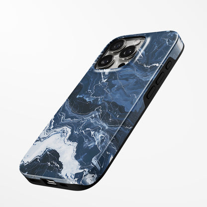 Charging port and volume up/down buttons with  Crystalline Flow Magsafe Tough Iphone Case by Marivor