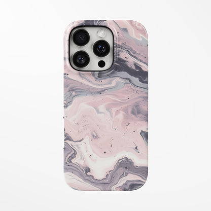 Front view of pink Dusty Rose MagSafe Tough iPhone Case by Marivor