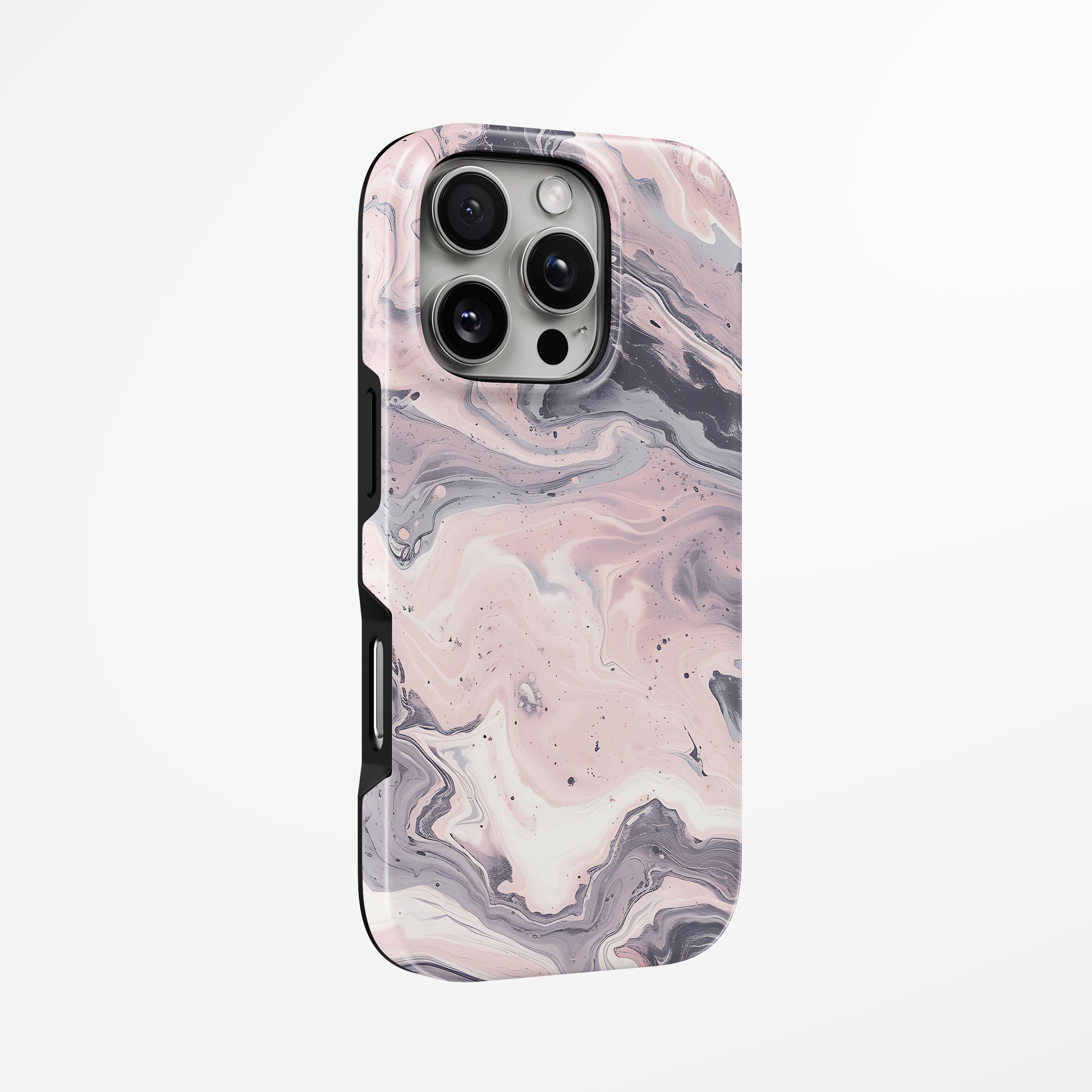 Unlock and capture buttons with  Dusty Rose Magsafe Tough Iphone Case by Marivor