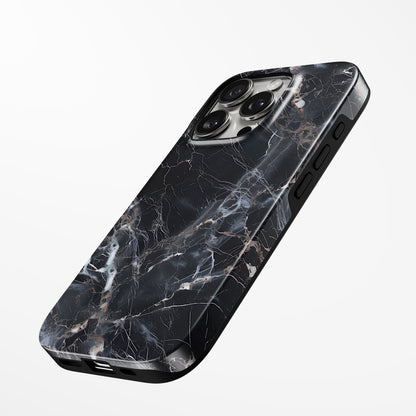 Charging port and volume up/down buttons with  Eclipse Stone Magsafe Iphone Tough Case by Marivor