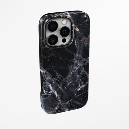 Side view of shell cover with design of  Eclipse Stone Magsafe Iphone Tough Case by Marivor