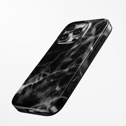 Charging port and volume up/down buttons with  Eclipse Vein Magsafe Iphone Tough Case by Marivor