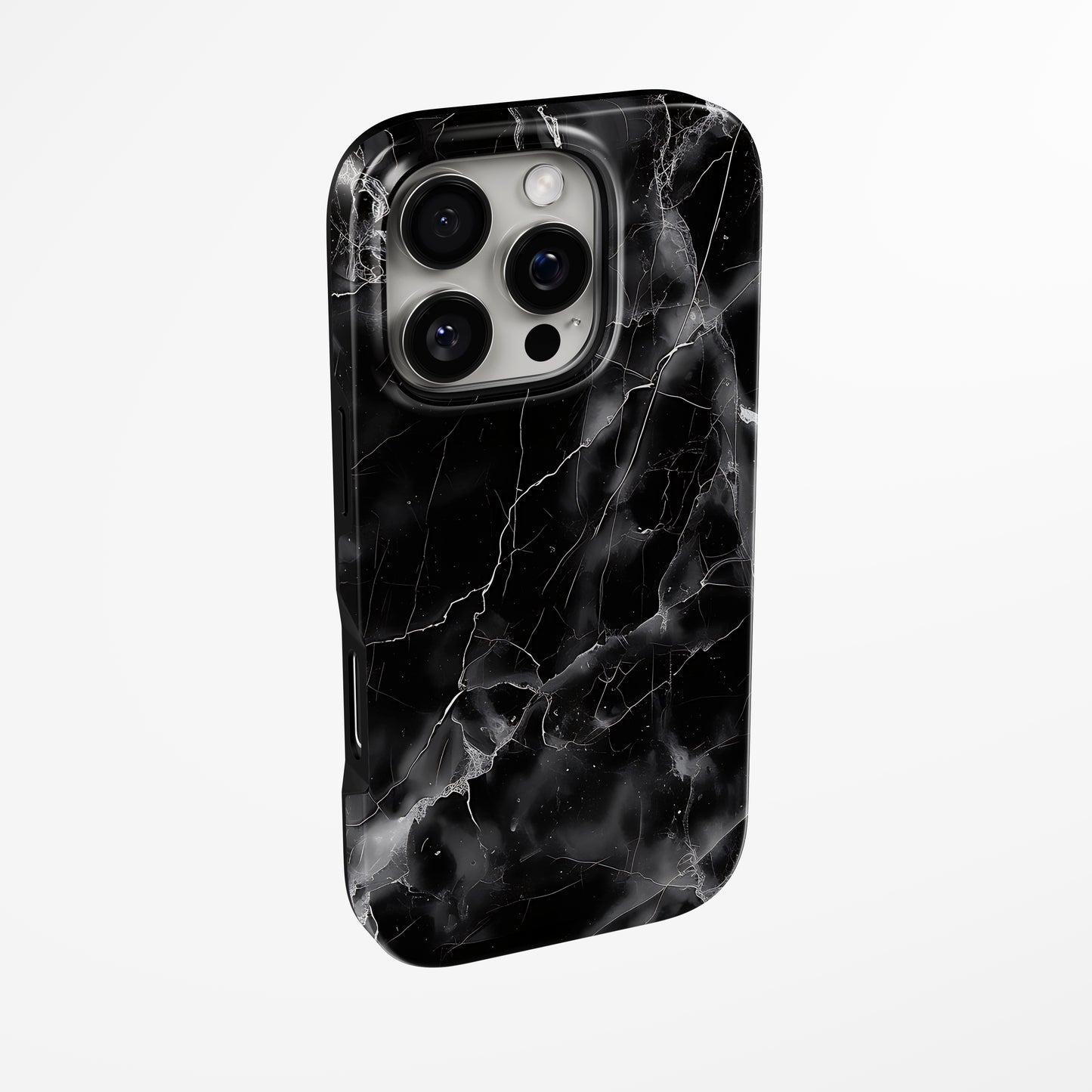 Side view of shell cover with design of  Eclipse Vein Magsafe Iphone Tough Case by Marivor