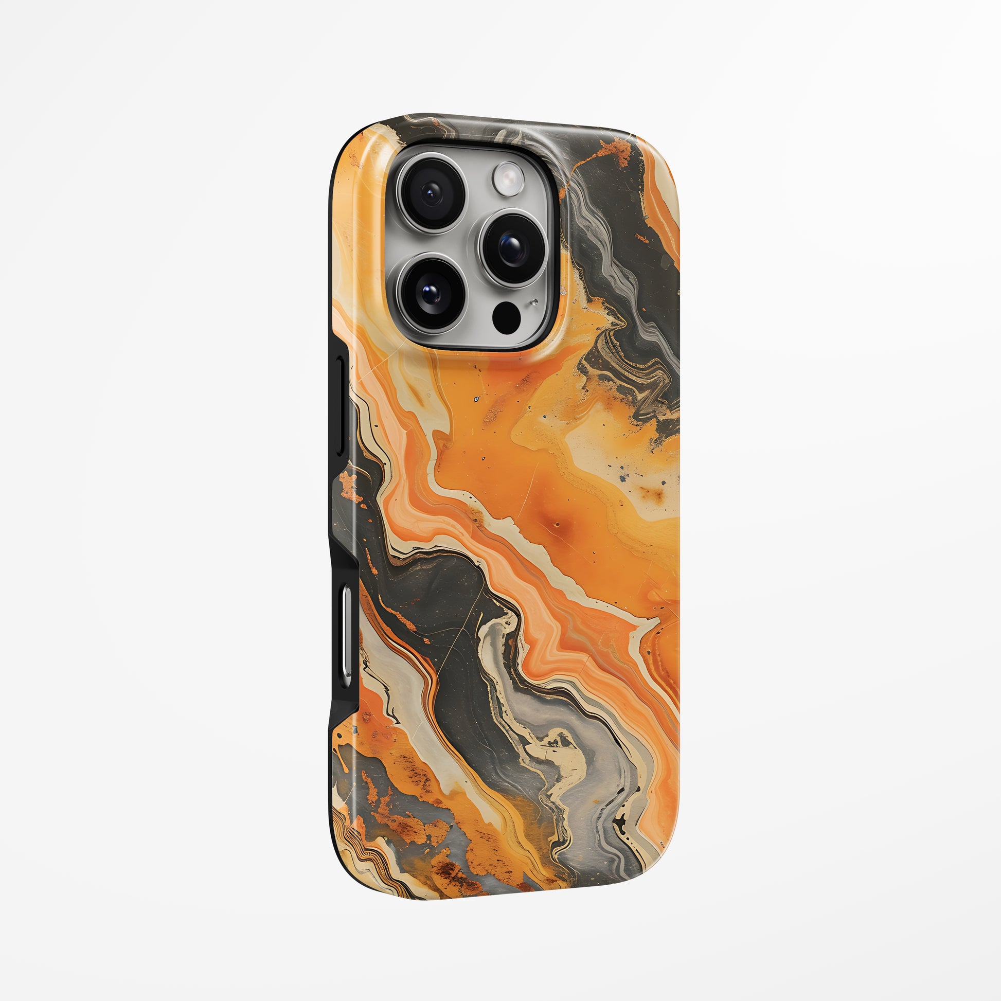 Unlock and capture buttons with  Ember Canyon Magsafe Tough Iphone Case by Marivor