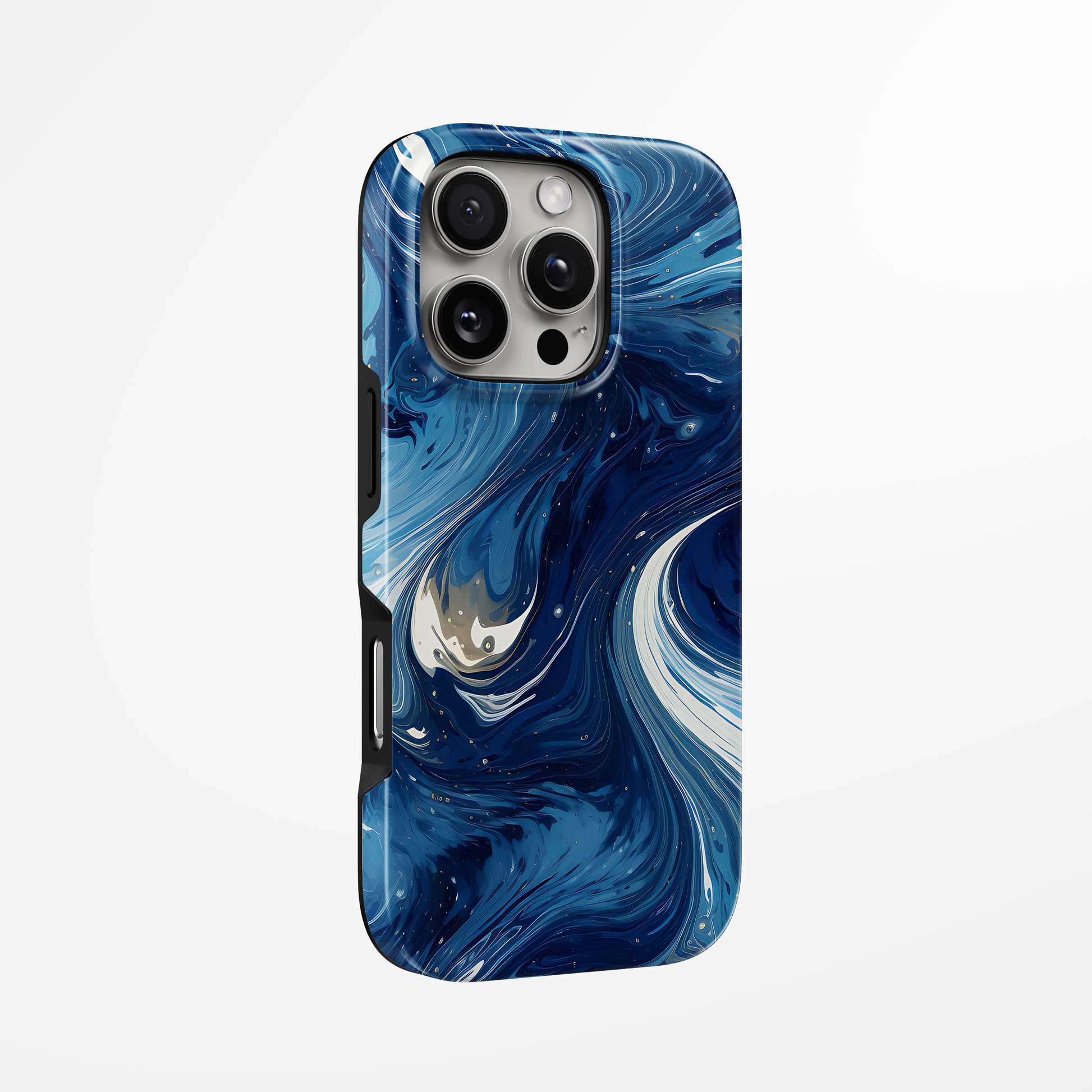 Unlock and capture buttons with  Eternal Blue Magsafe Tough Iphone Case by Marivor
