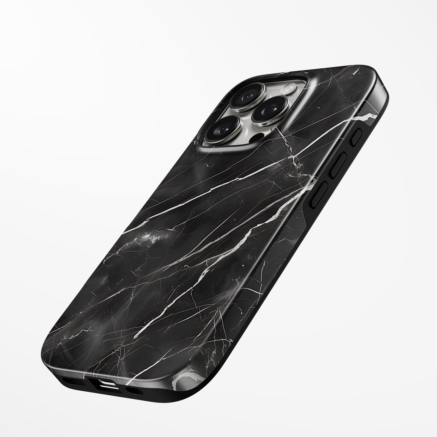 Charging port and volume up/down buttons with  Eternal Night Magsafe Iphone Tough Case by Marivor
