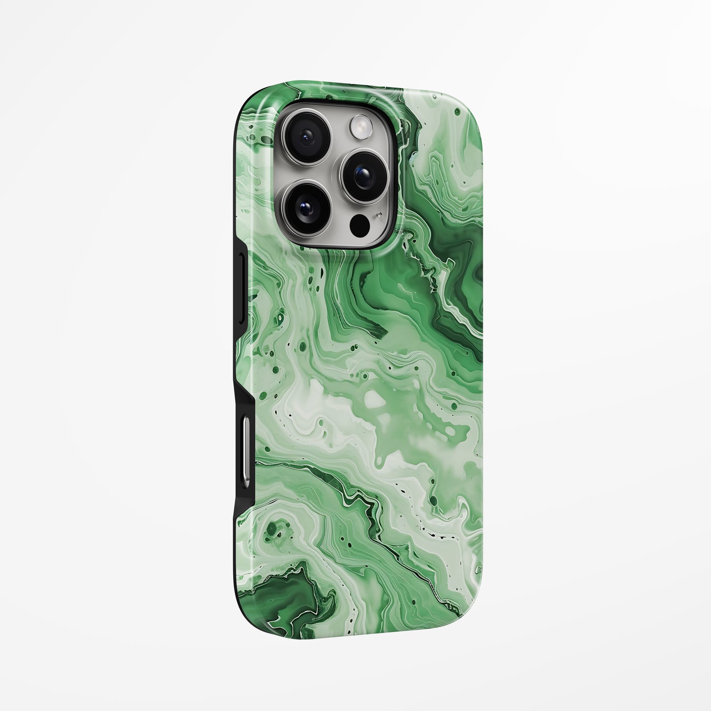 Unlock and capture buttons with  Evergreen Glow Magsafe Tough Iphone Case by Marivor