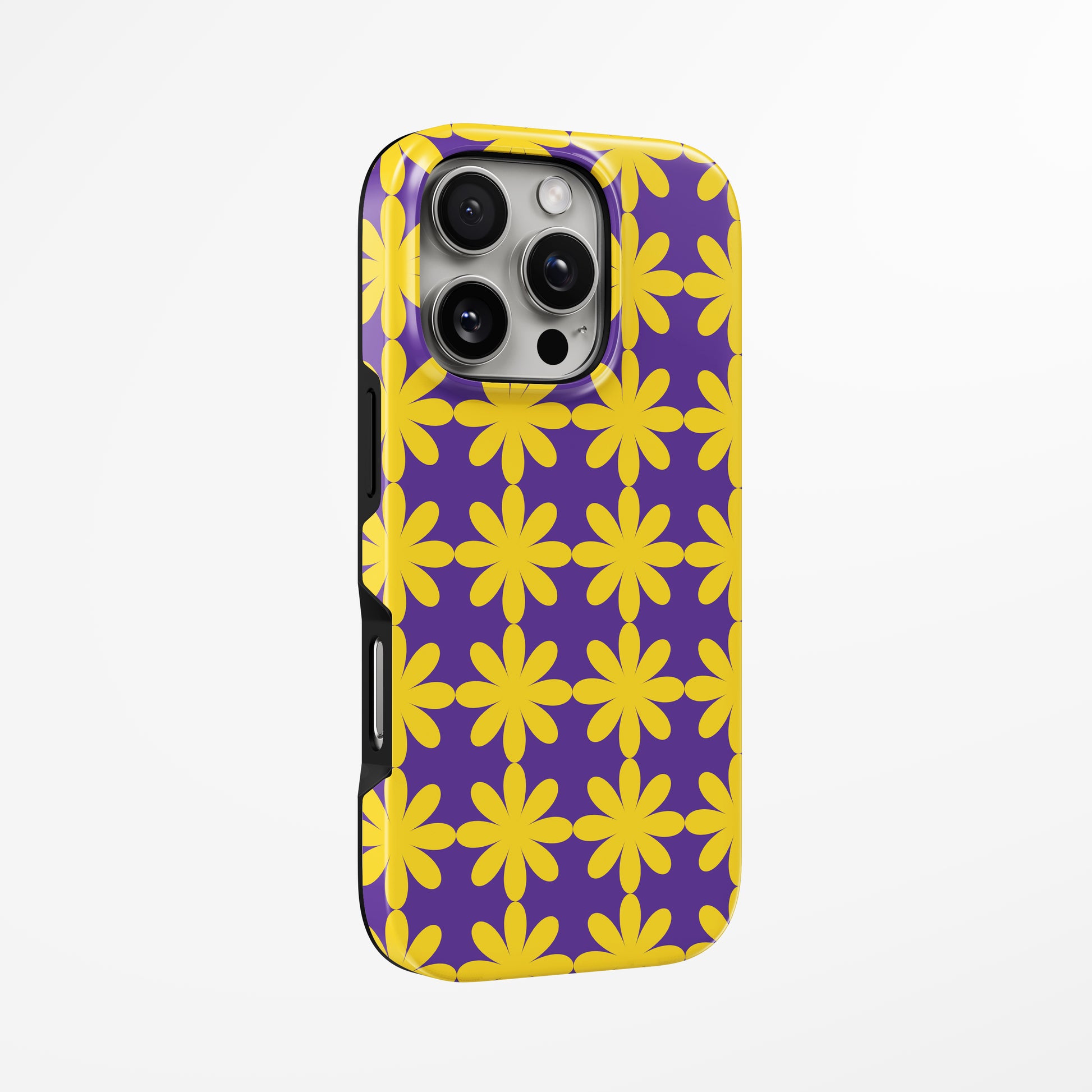 Unlock and capture buttons with  Flower Funk Magsafe Iphone Tough Case by Marivor