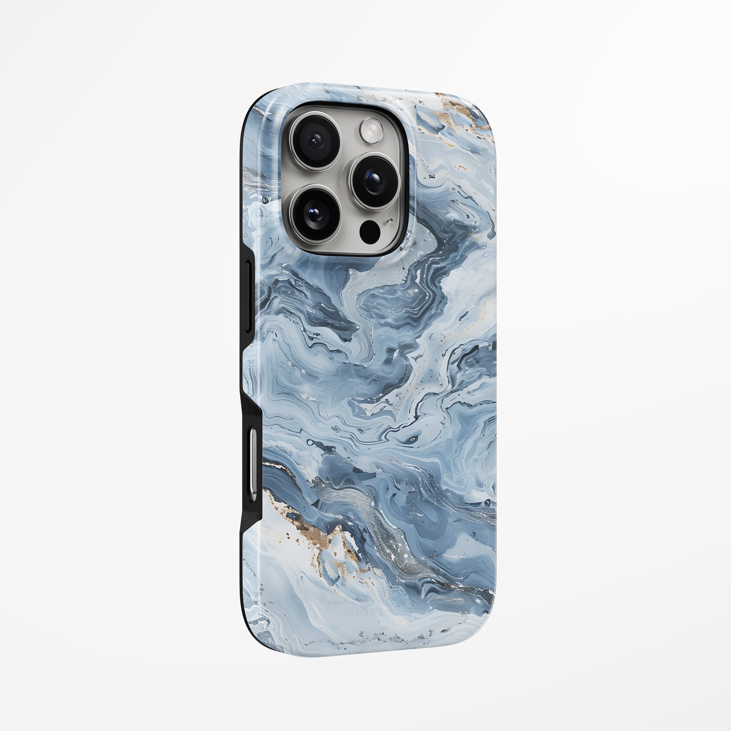 Unlock and capture buttons with  Frosted Tide Magsafe Iphone Tough Case by Marivor
