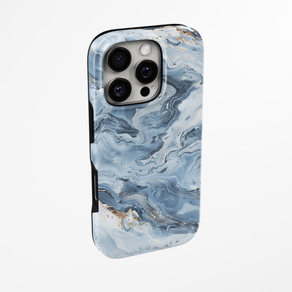 Charging port and volume up/down buttons with  Frosted Tide Magsafe Iphone Tough Case by Marivor