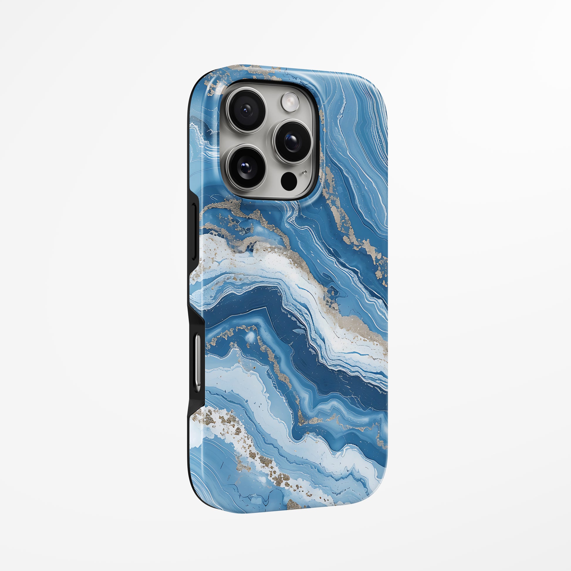 Unlock and capture buttons with  Golden Wave Magsafe Iphone Tough Case by Marivor