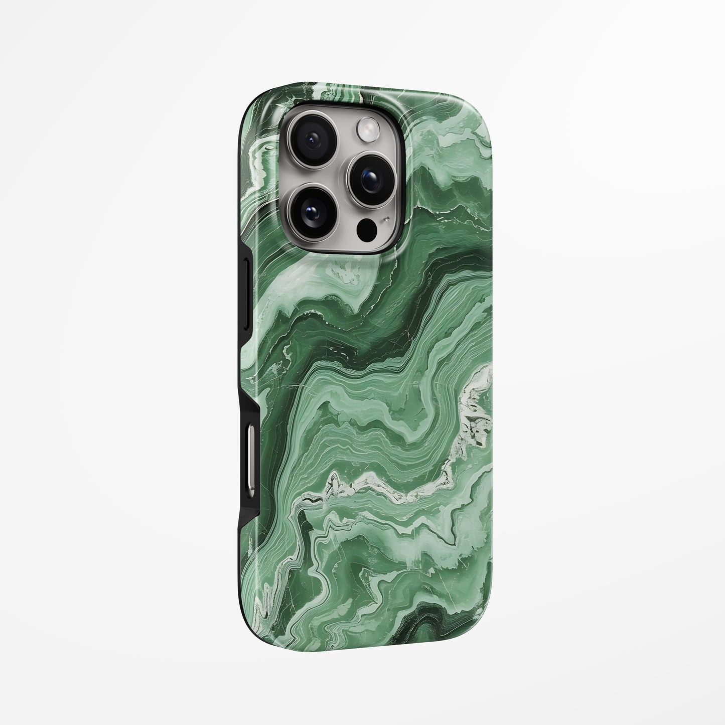 Unlock and capture buttons with  Green Abyss Magsafe Tough Iphone Case by Marivor