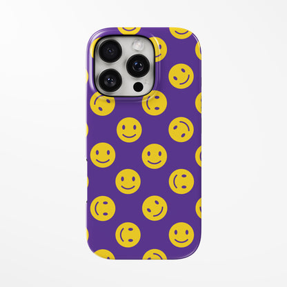 Front view of  Happy Chaos MagSafe iPhone Tough Case by Marivor
