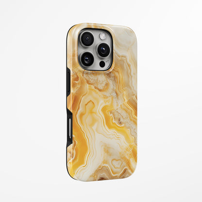 Unlock and capture buttons with  Honey Flow Magsafe Tough Iphone Case by Marivor