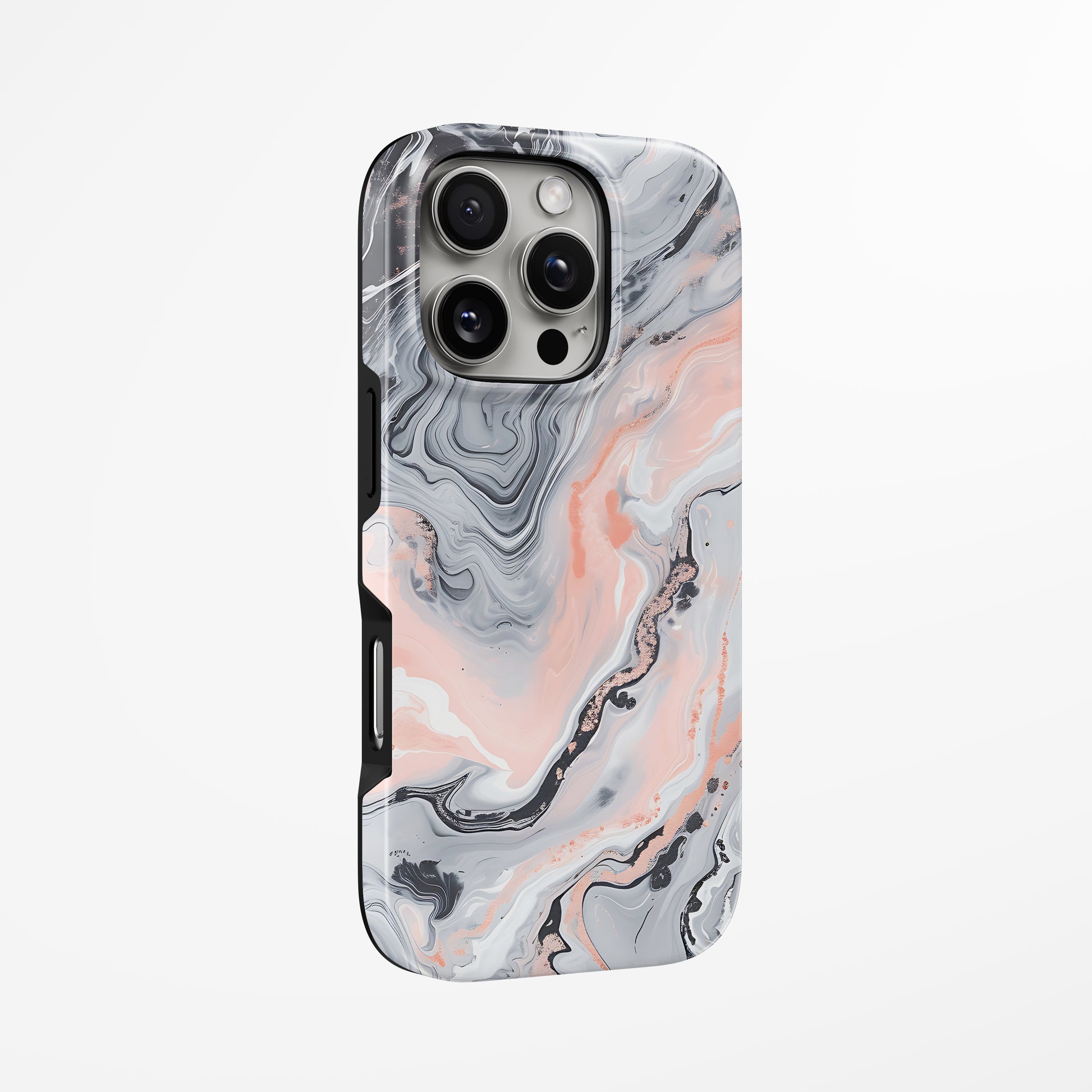 Unlock and capture buttons with  Lunar Rose Magsafe Tough Iphone Case by Marivor