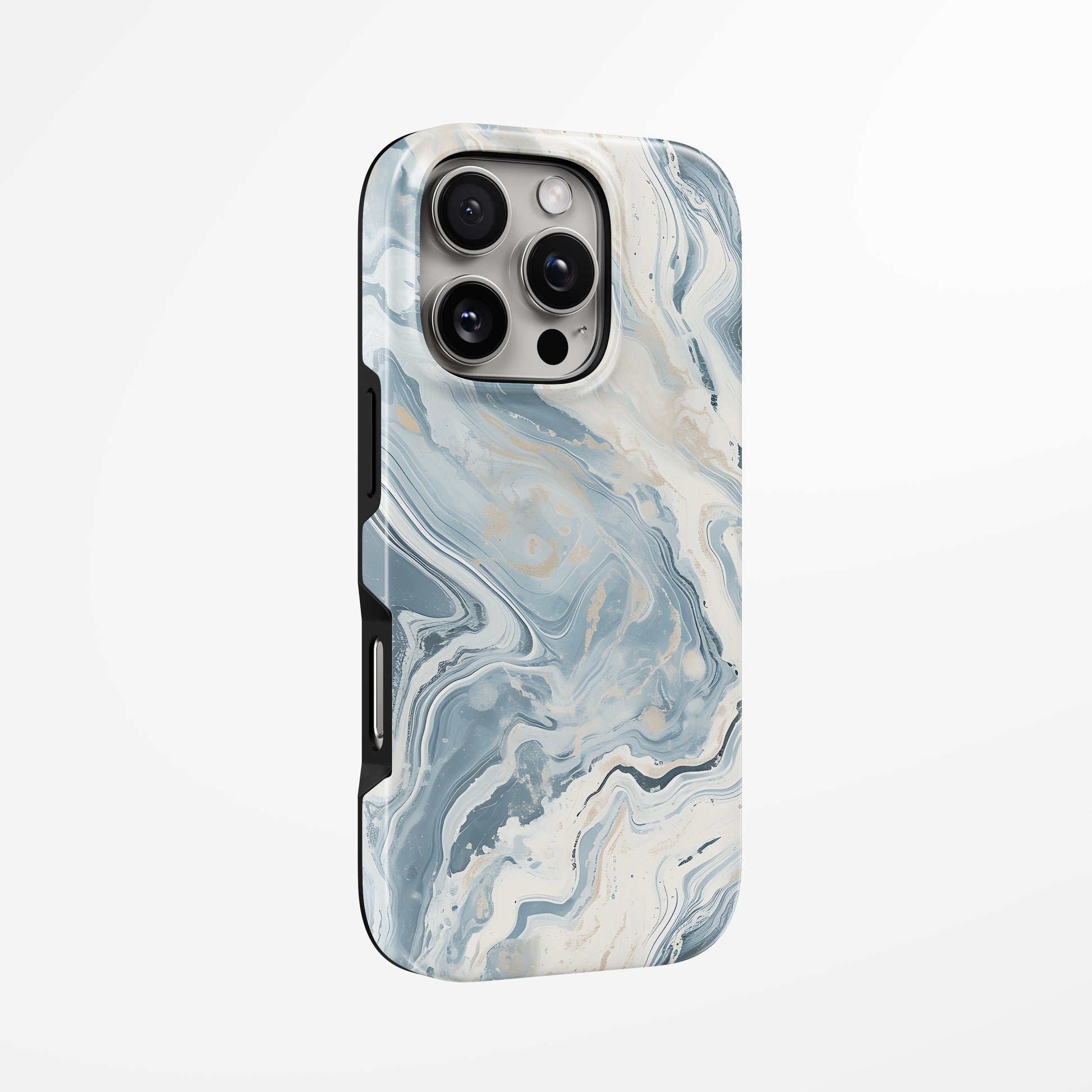 Unlock and capture buttons with  Marble Sky Magsafe Tough Iphone Case by Marivor