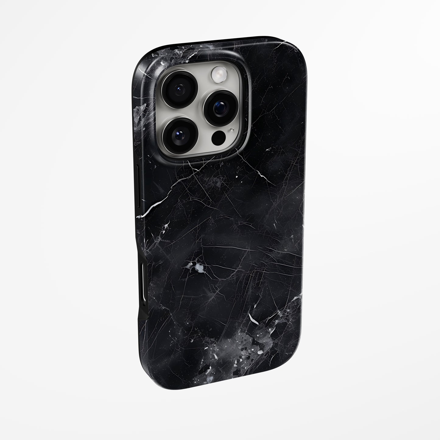 Charging port and volume up/down buttons with  Midnight Mistakes Magsafe Iphone Tough Case by Marivor