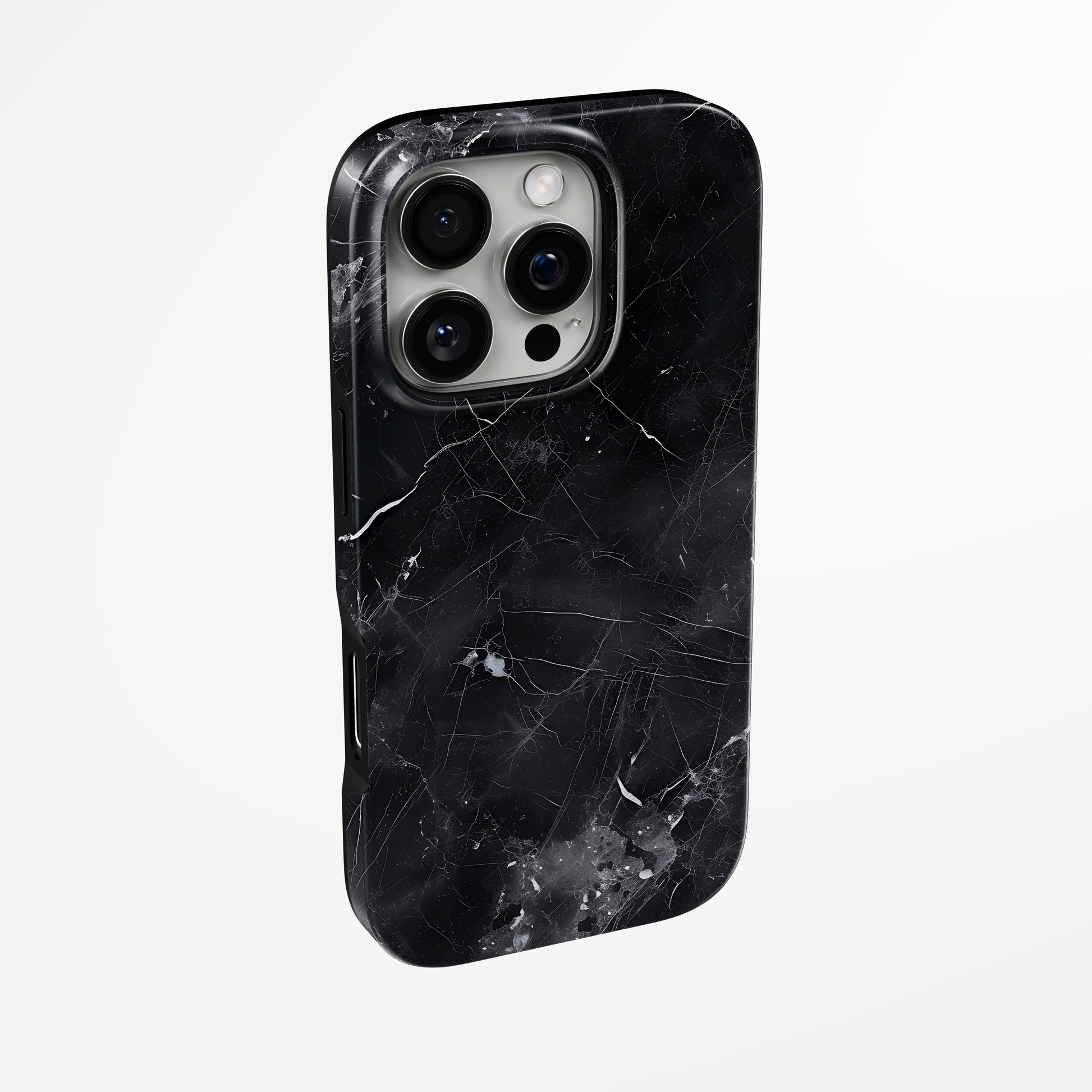 Charging port and volume up/down buttons with  Midnight Mistakes Magsafe Iphone Tough Case by Marivor