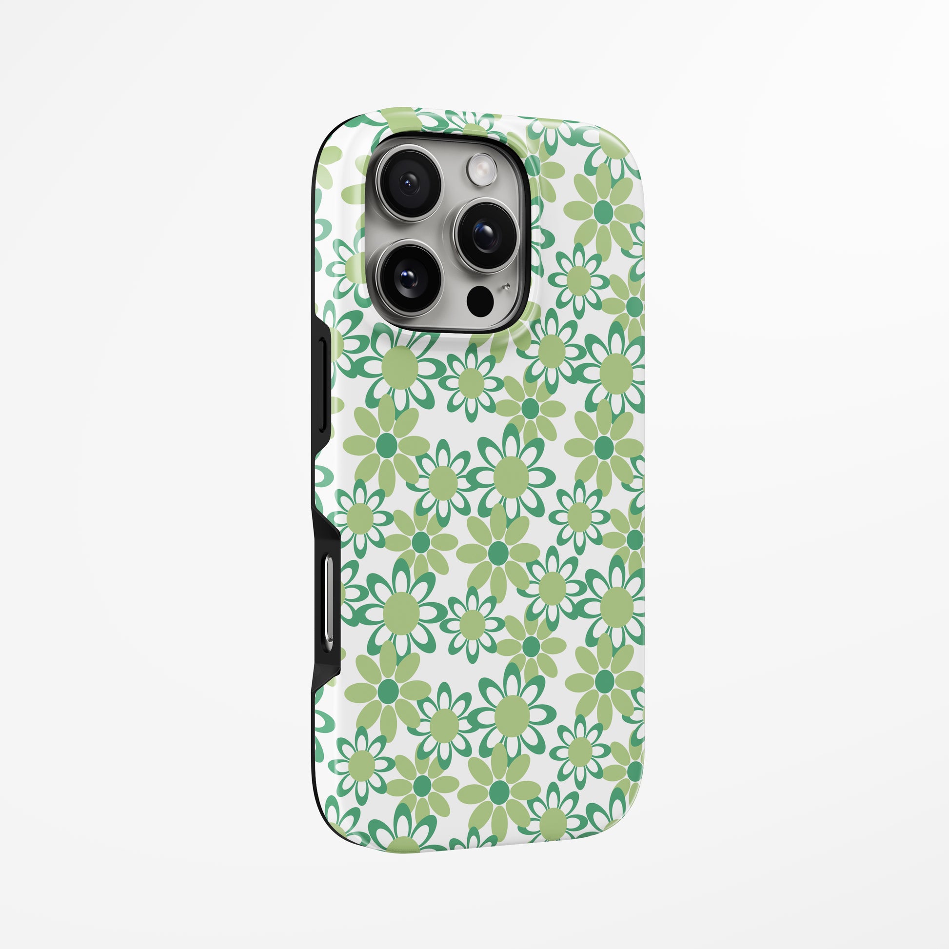 Unlock and capture buttons with  Mint Meadow Magsafe Iphone Tough Case by Marivor