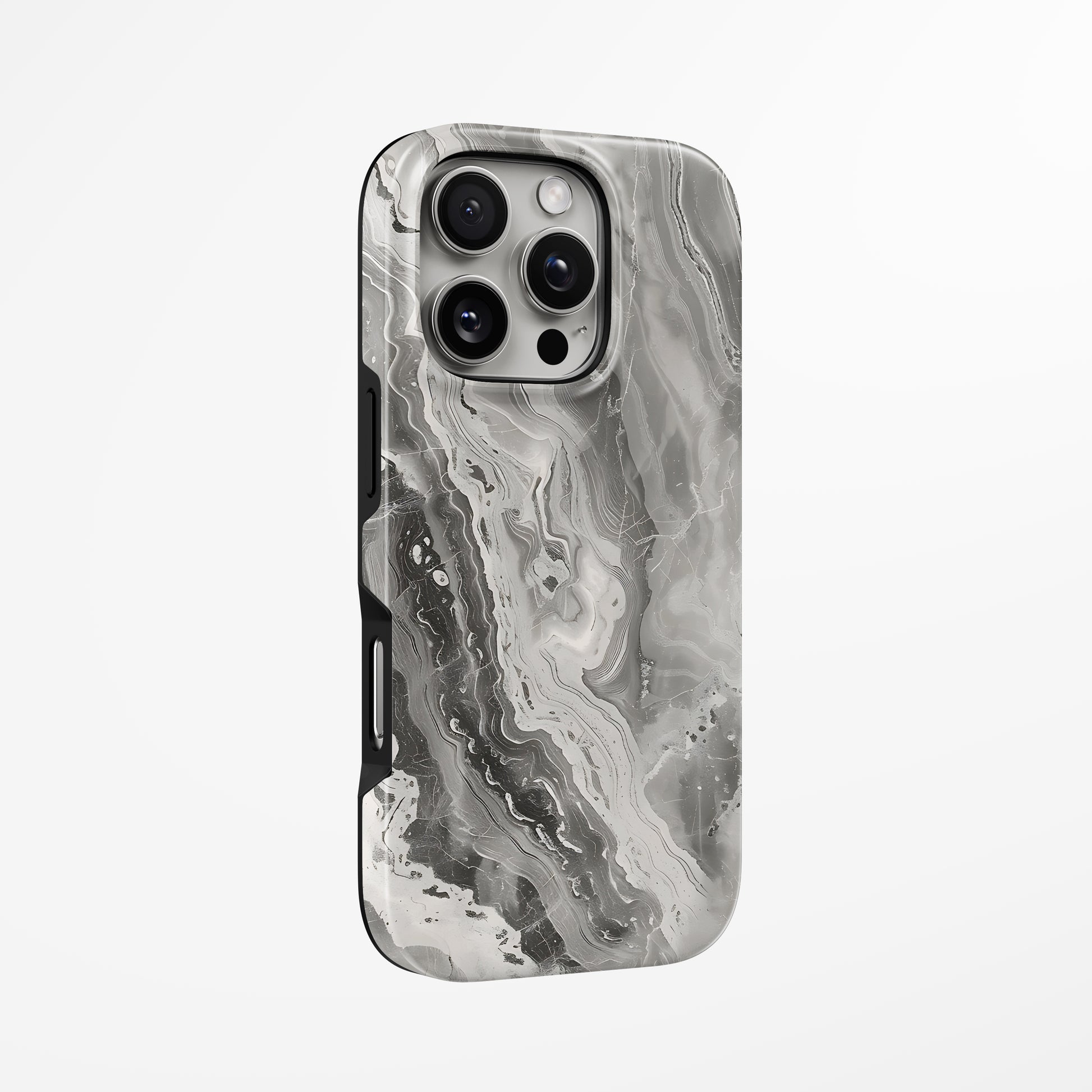 Unlock and capture buttons with  Obsidian Veil Magsafe Iphone Tough Case by Marivor