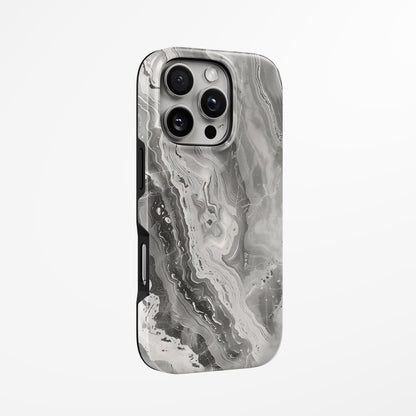 Unlock and capture buttons with  Obsidian Veil Magsafe Iphone Tough Case by Marivor