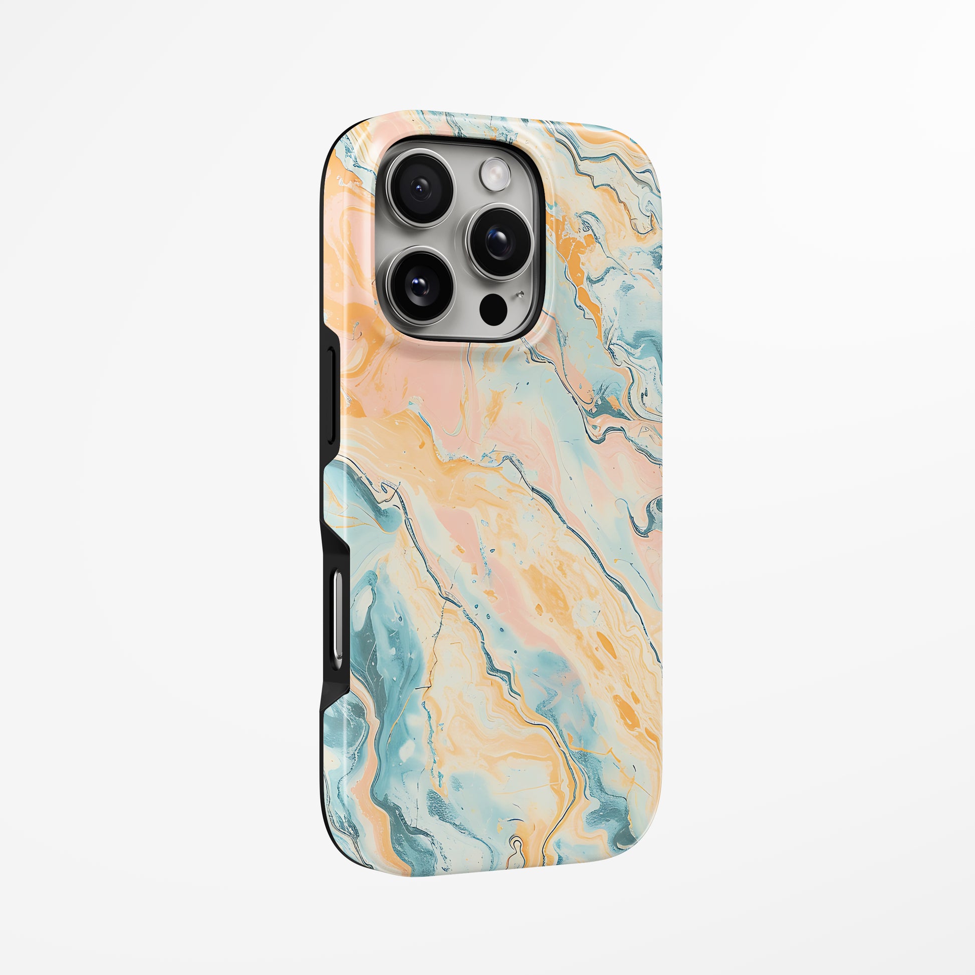 Unlock and capture buttons with  Pastel Horizon Magsafe Iphone Tough Case by Marivor