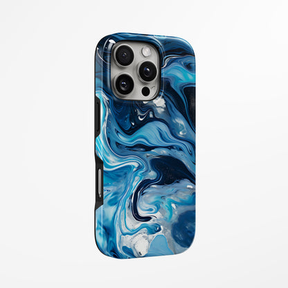 Unlock and capture buttons with  Polar Wave Magsafe Tough Iphone Case by Marivor