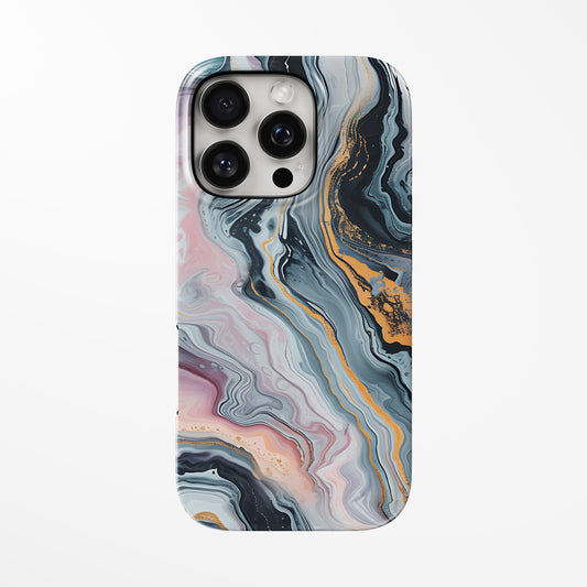 Front view of multicolor Prismatic Edge MagSafe Tough iPhone Case by Marivor