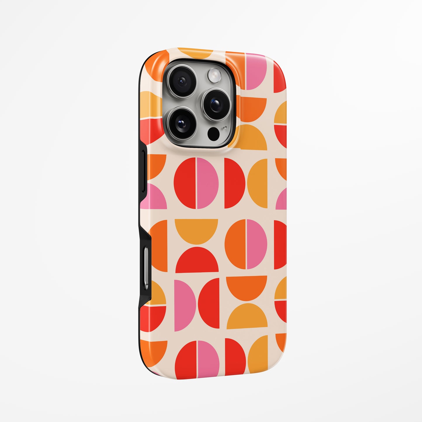 Unlock and capture buttons with  Retro Bloom Magsafe Tough Iphone Case by Marivor