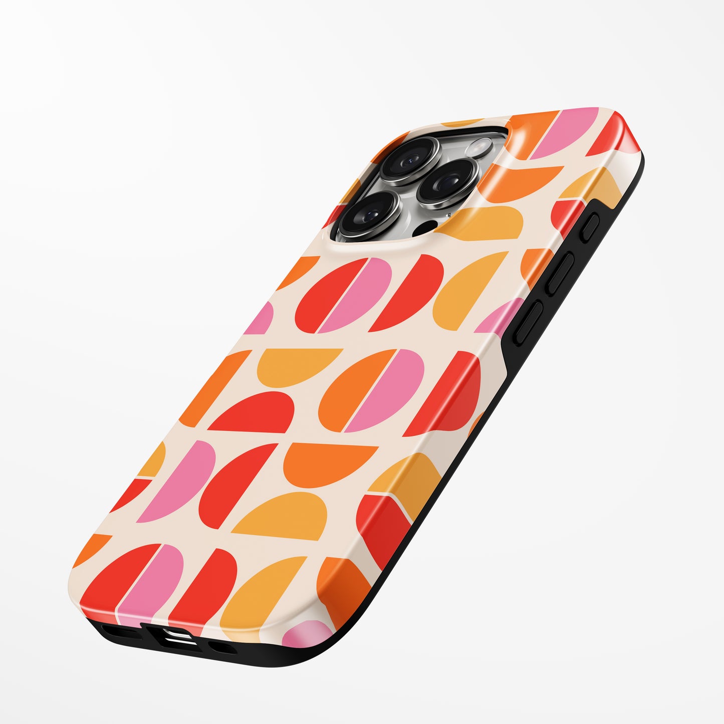 Charging port and volume up/down buttons with  Retro Bloom Magsafe Tough Iphone Case by Marivor