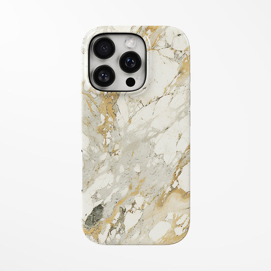 Front view of warm-beige; white Saffron Flow MagSafe Tough iPhone Case by Marivor