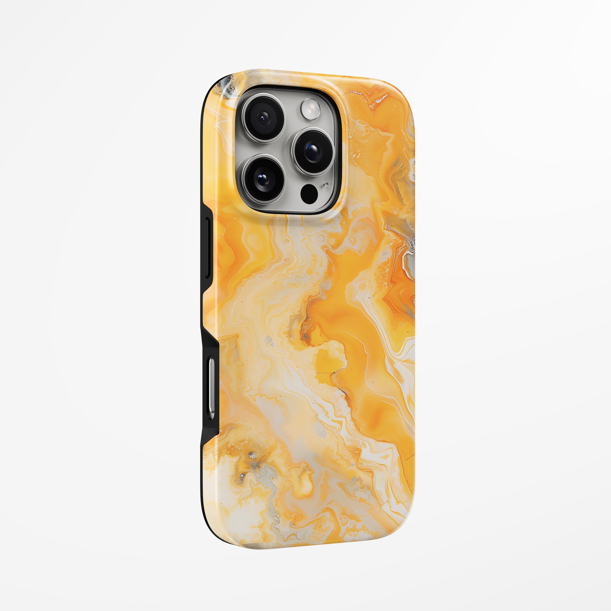 Unlock and capture buttons with  Saffron Wave Magsafe Tough Iphone Case by Marivor