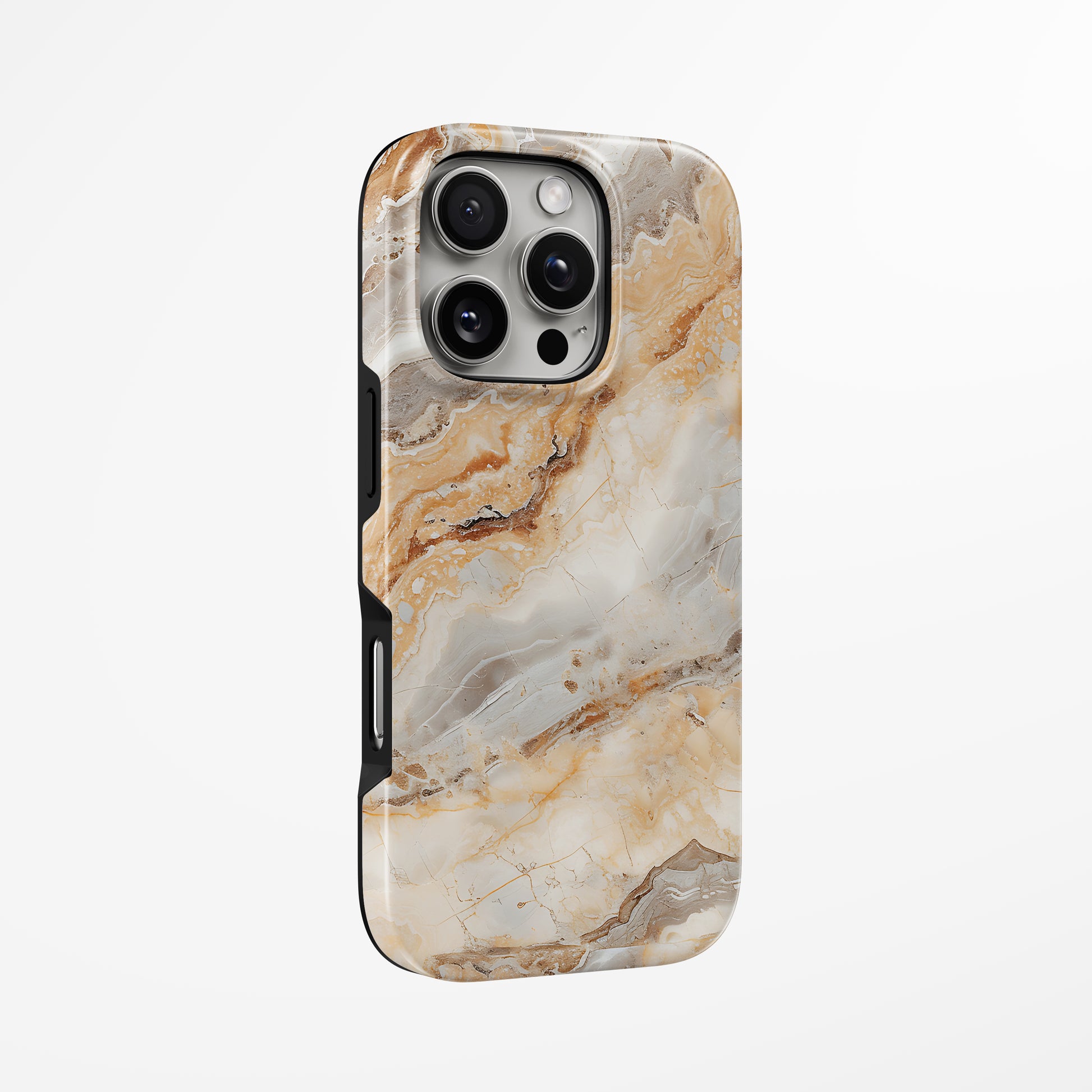 Unlock and capture buttons with  Sahara Veins Magsafe Tough Iphone Case by Marivor