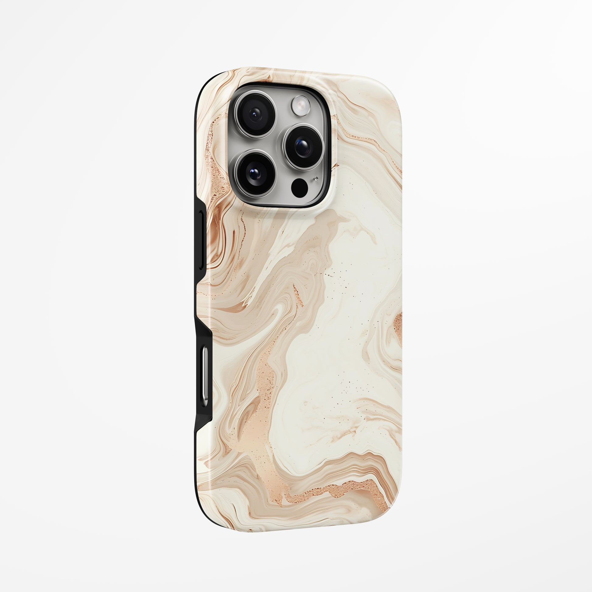 Unlock and capture buttons with  Sand Dune Elegance Magsafe Iphone Tough Case by Marivor