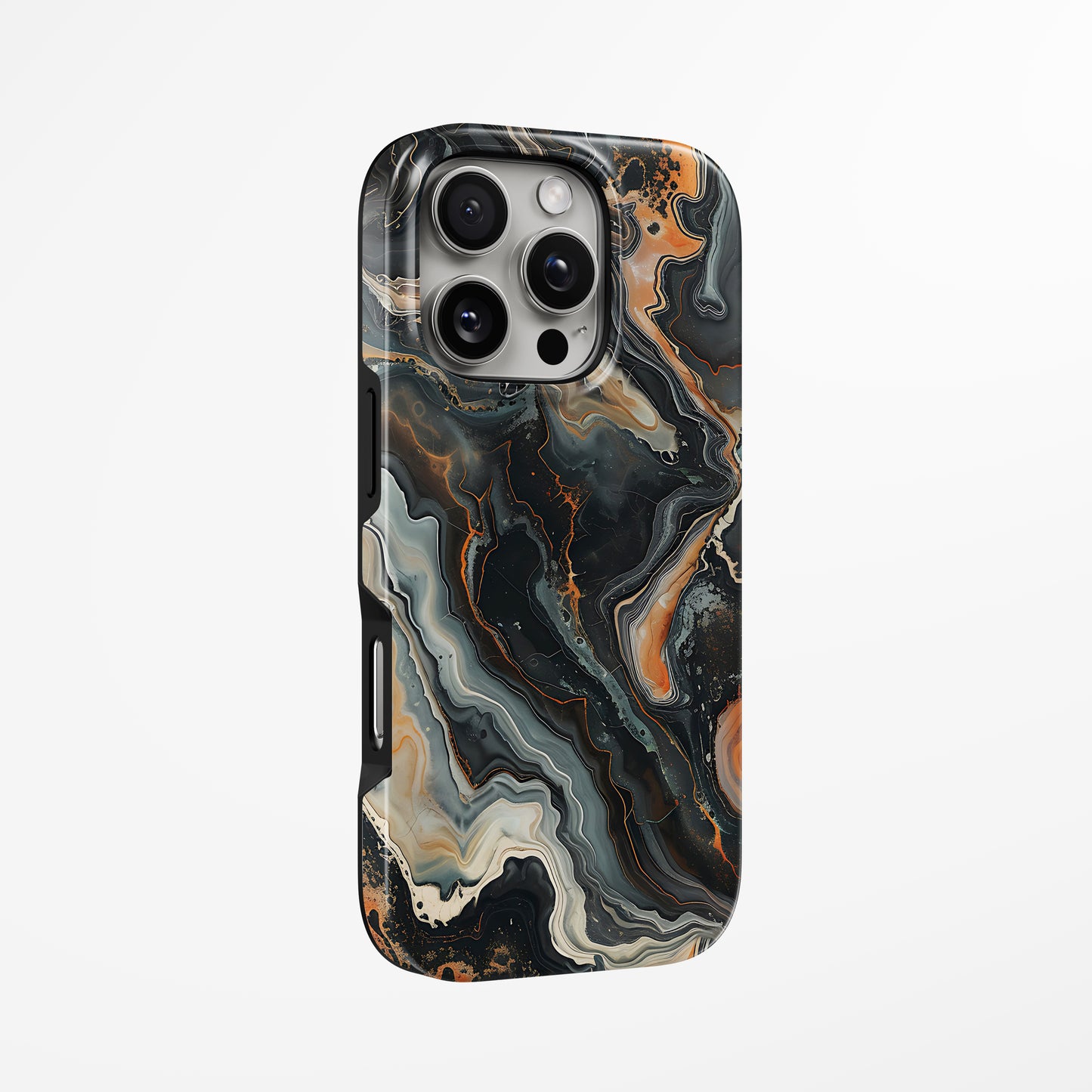 Unlock and capture buttons with  Sculpted Flame Magsafe Iphone Tough Case by Marivor