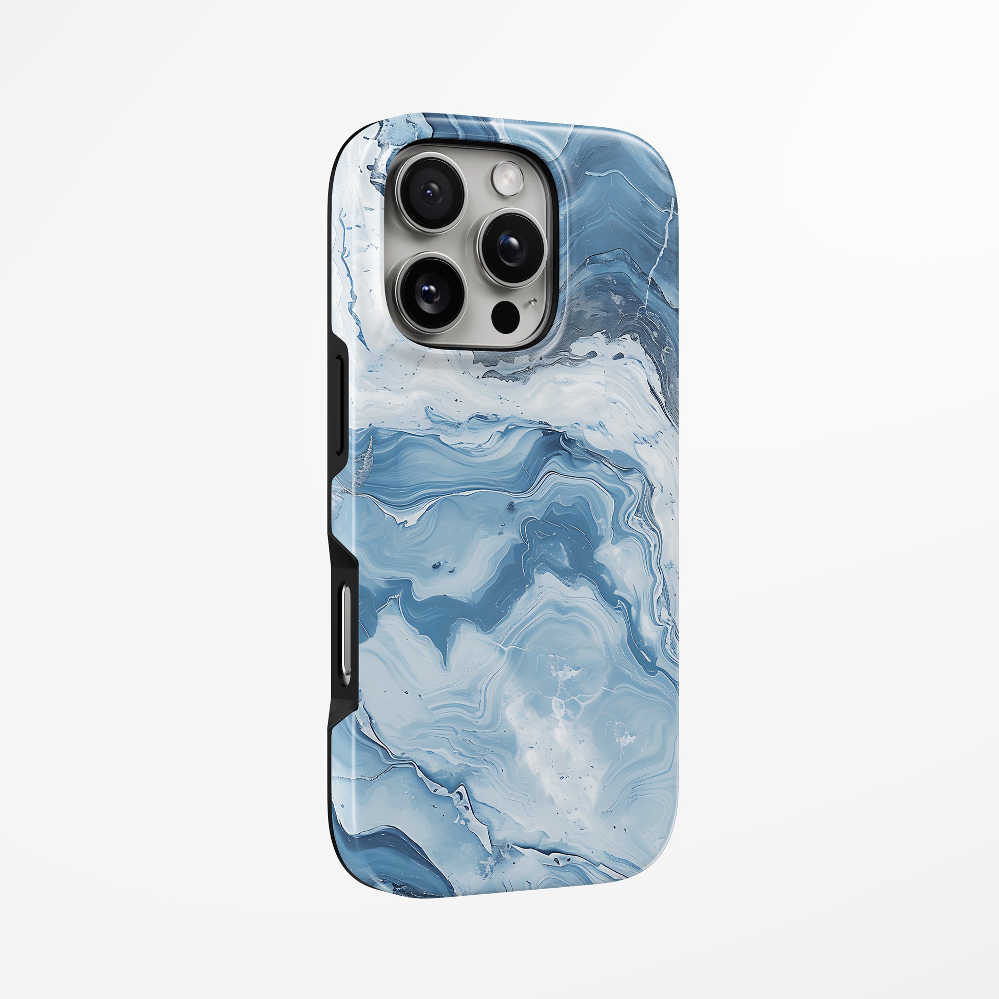 Unlock and capture buttons with  Serene Waves Magsafe Tough Iphone Case by Marivor