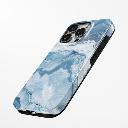 Charging port and volume up/down buttons with  Serene Waves Magsafe Tough Iphone Case by Marivor