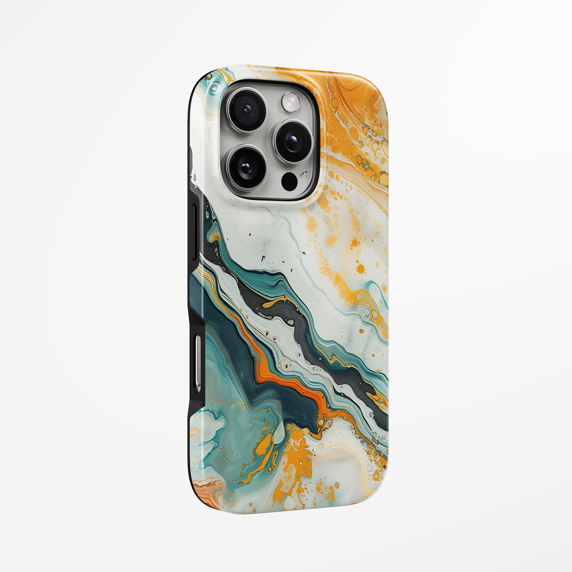 Unlock and capture buttons with  Solar Storm Magsafe Iphone Tough Case by Marivor