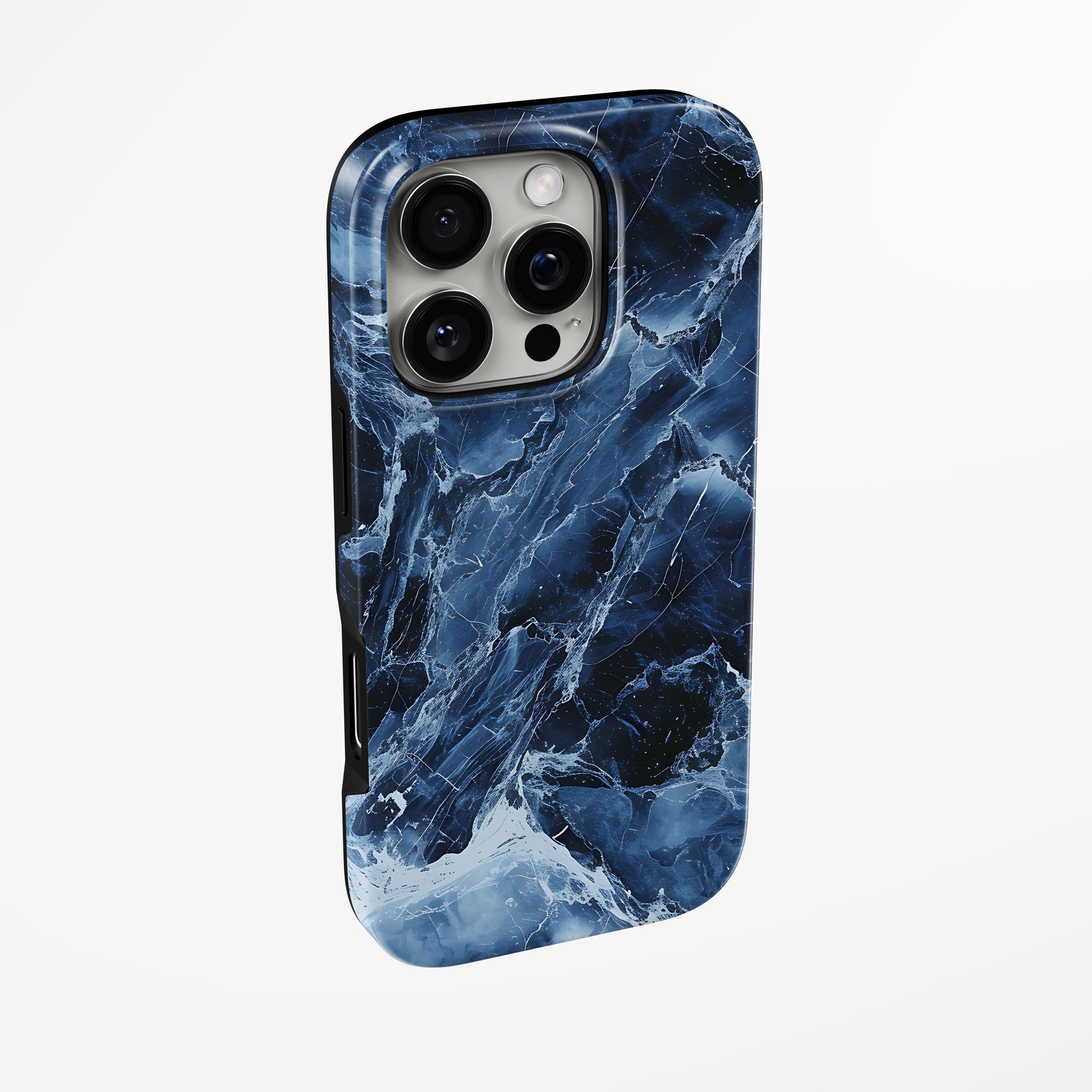 Side view of shell cover with design of  Stellar Depths Magsafe Tough Iphone Case by Marivor