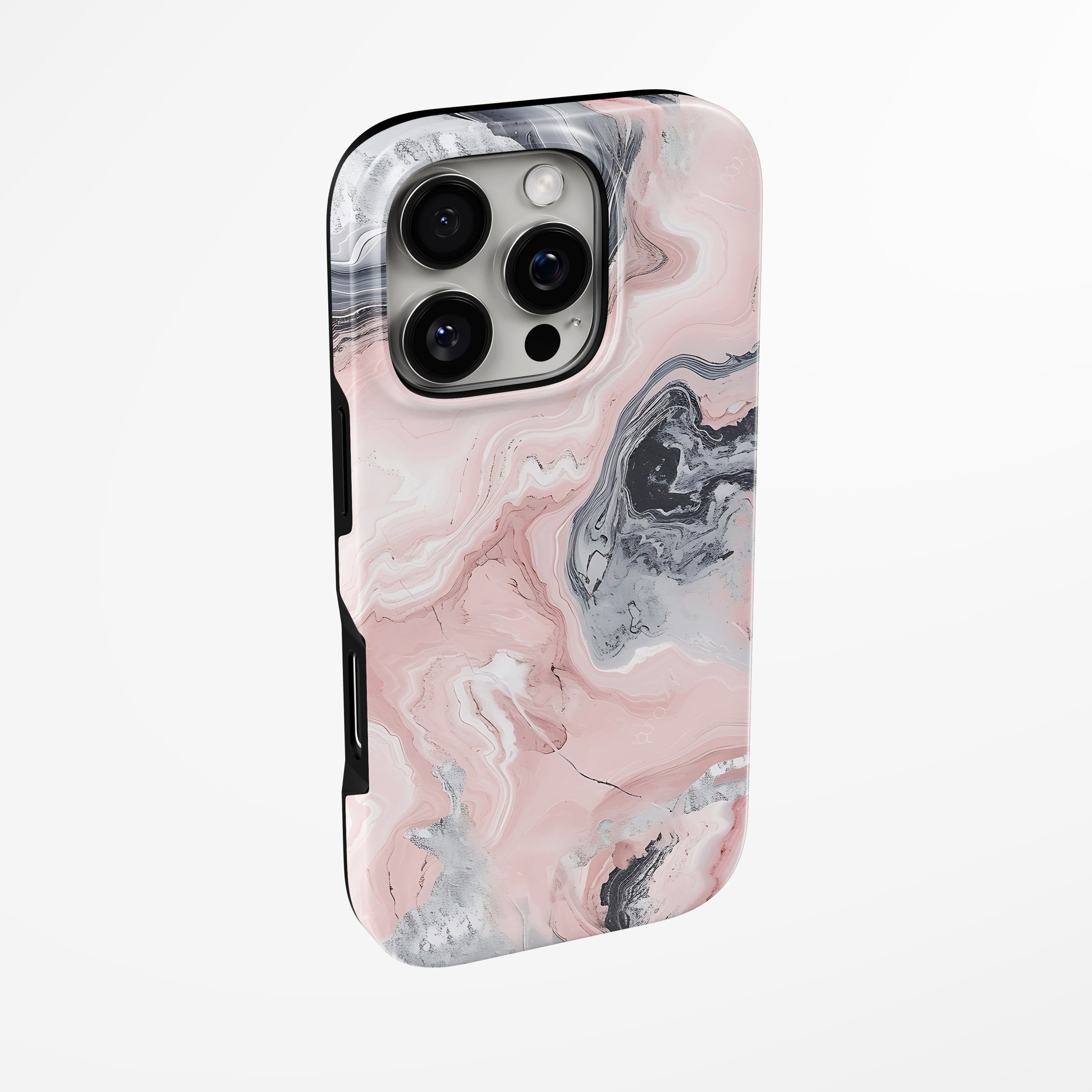 Charging port and volume up/down buttons with  Stormy Rose Magsafe Tough Iphone Case by Marivor