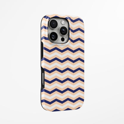 Unlock and capture buttons with  Wavy Magsafe Iphone Tough Case by Marivor